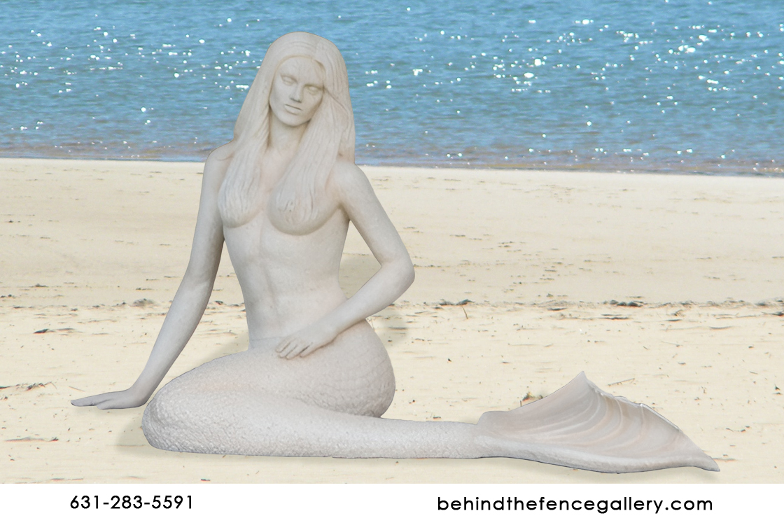 Life Size Mermaid Sandstone Finish