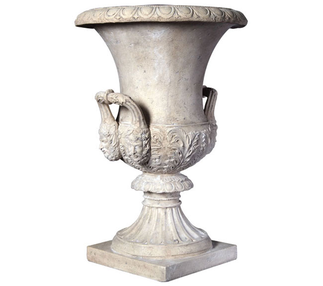 Fiberglass Medici Urn / Roman Stone Finish Fiberglass Medici Urn