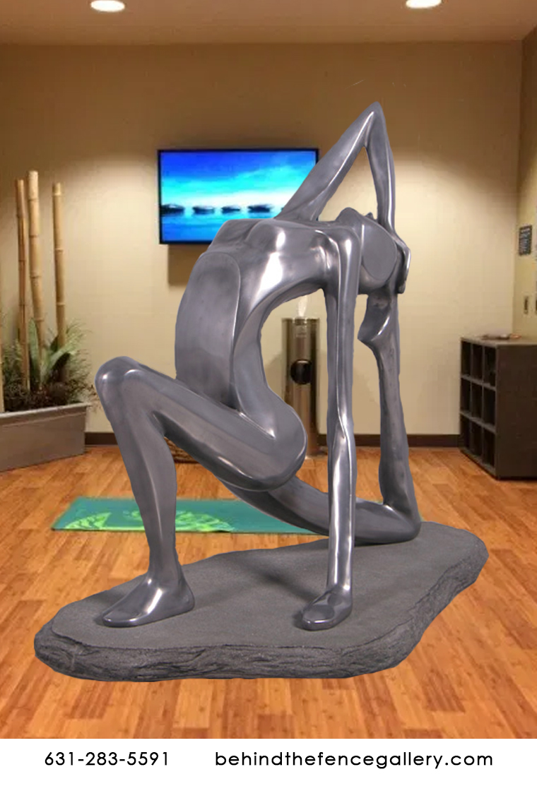 Yoga Concentration Pose Sculpture - Click Image to Close