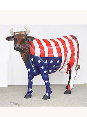 \" America The Beautiful \" Cow (with or without Horns)