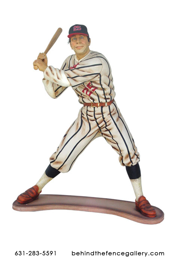 Baseball Player Statue - 6Ft. - Click Image to Close