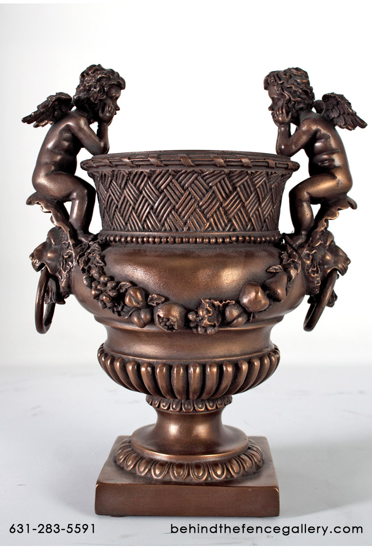 Angels Urn Bronze Finish - Click Image to Close