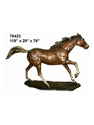 Bronze Cantering Horse