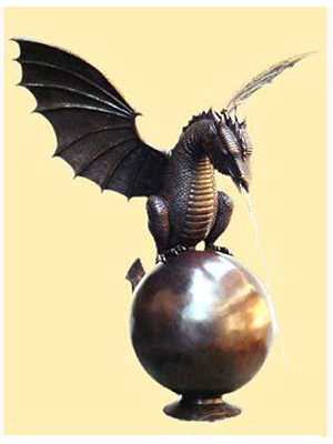 Bronze Dragon on Ball - Click Image to Close