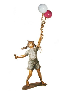 Bronze Girl with Balloons