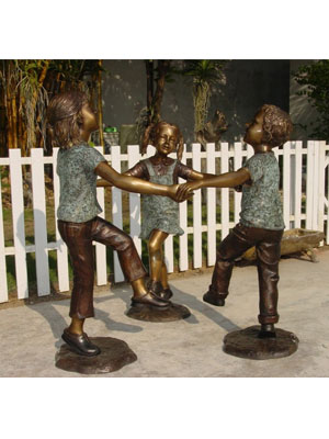 Bronze Kids Dancing