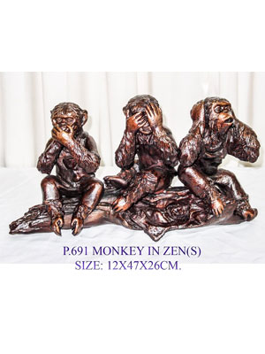 Bronze Monkey in Zens