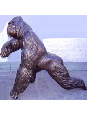 Bronze Silverback Gorilla Statue