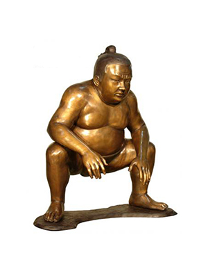 Bronze Sumo Wrestler