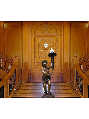 Bronze Titanic Staircase Lamp
