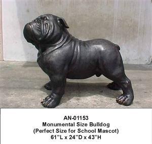 Bronze Monumental Bulldog