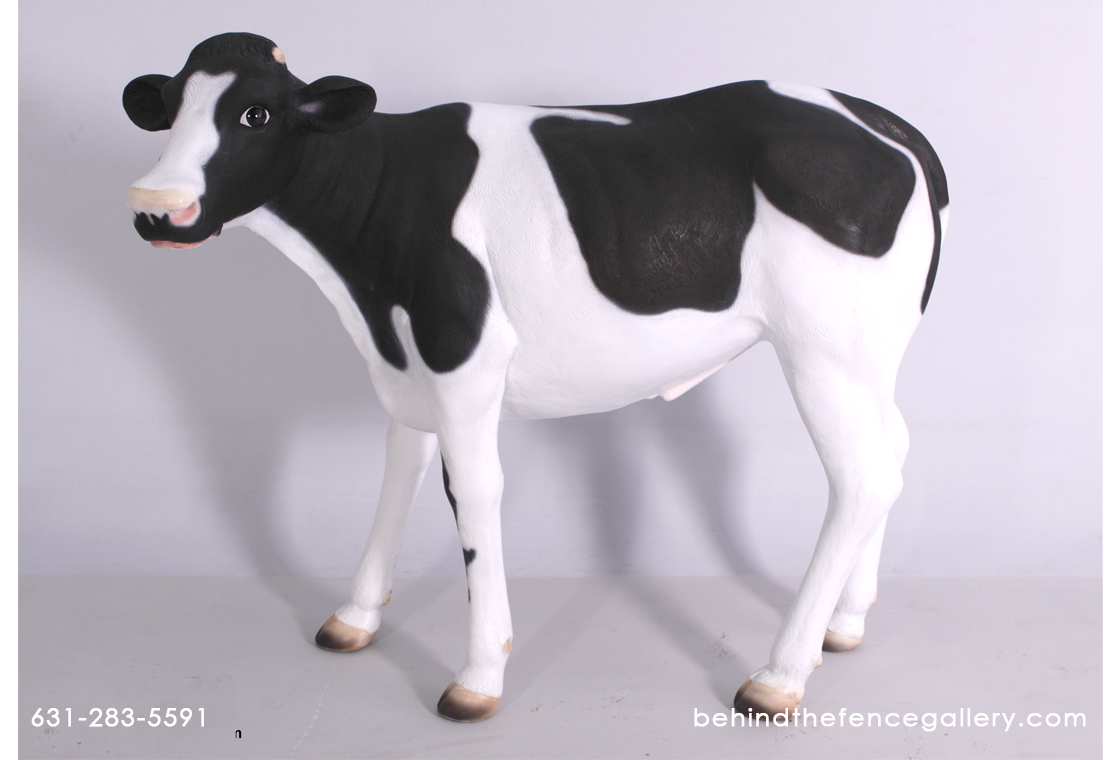 Cow Calf Life Size Statue