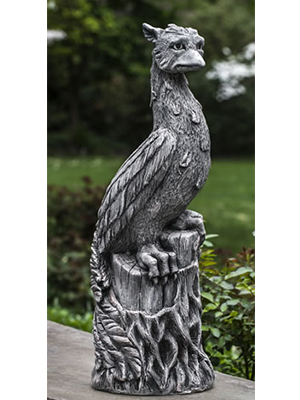 Phoenix Bird Statue Cast Stone Garden Sculpture