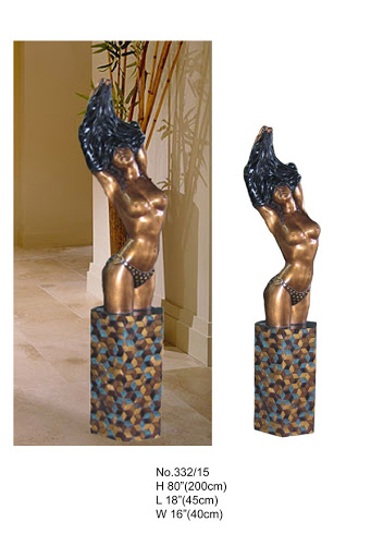 Bronze Nude Lady on Base