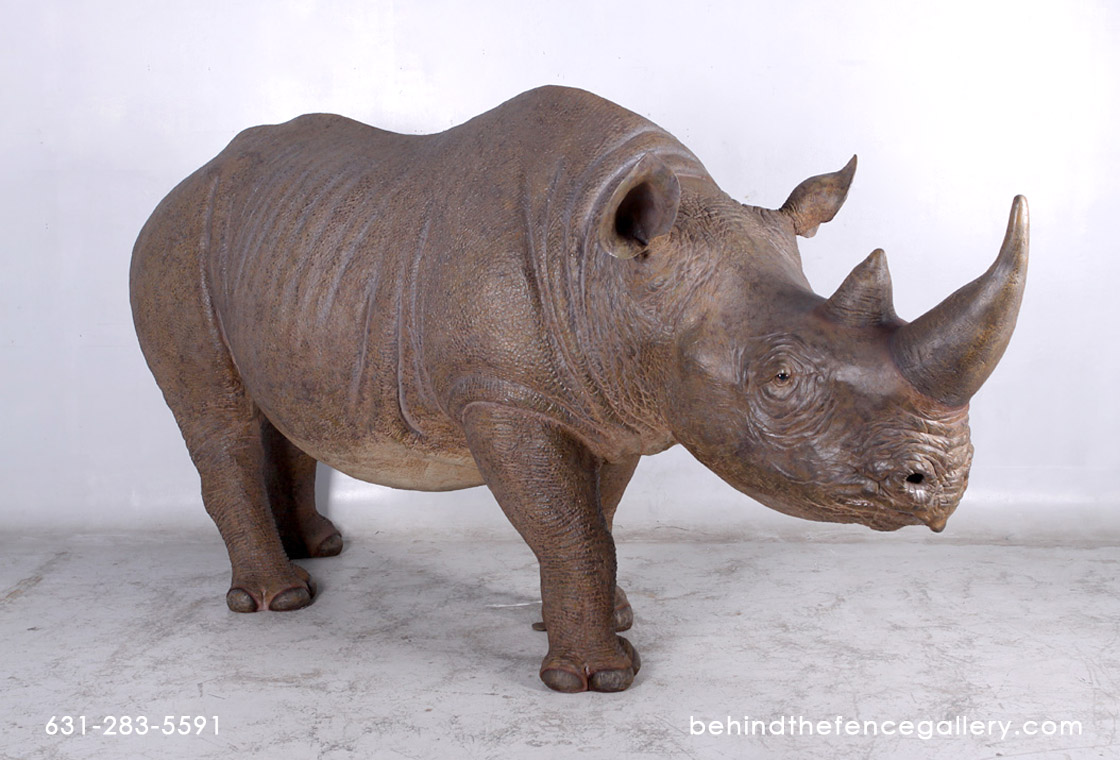 Black Rhinoceros Statue