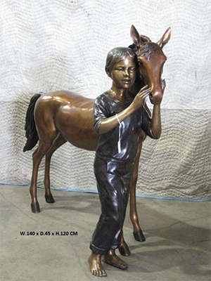 Standing Girl with Pony