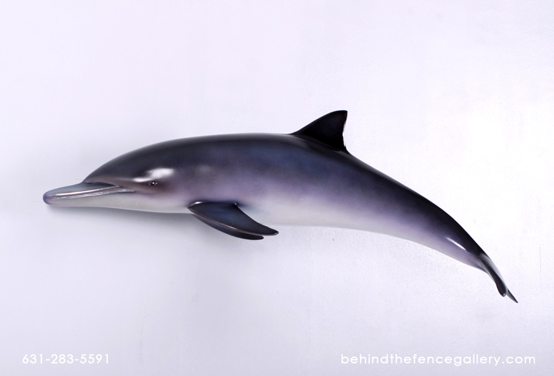 Dolphin Wall Hanging Mount Statue