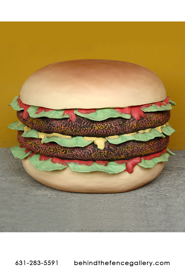 Double Patties Burger Statue