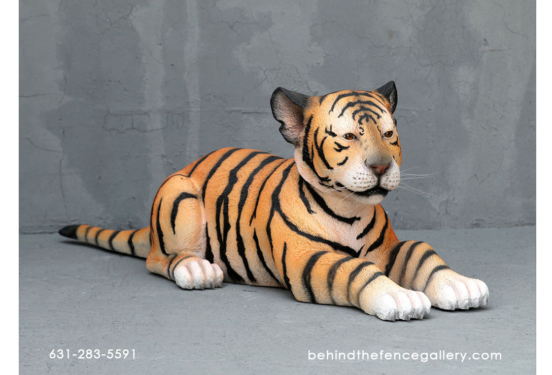 Tiger Cub Lying Statue