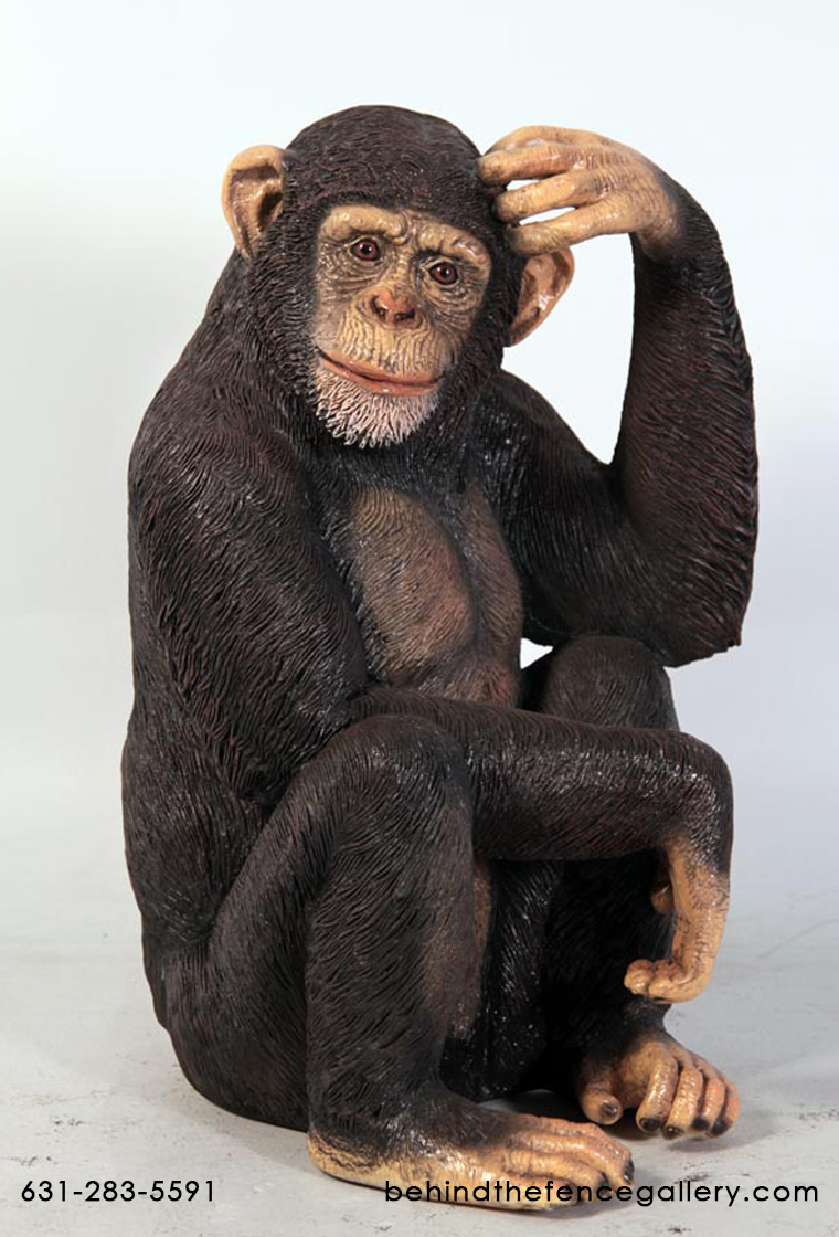 Sitting Chimp Statue