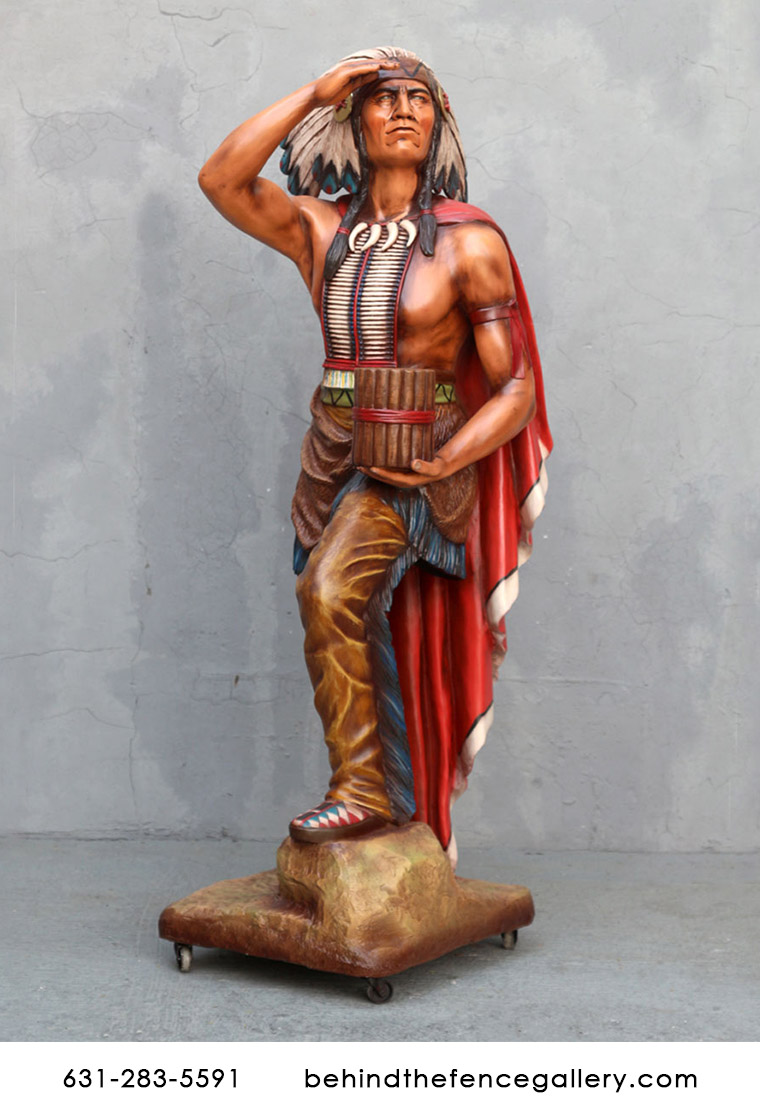 Tobacco Store Indian Statue - 6 FT. - Click Image to Close