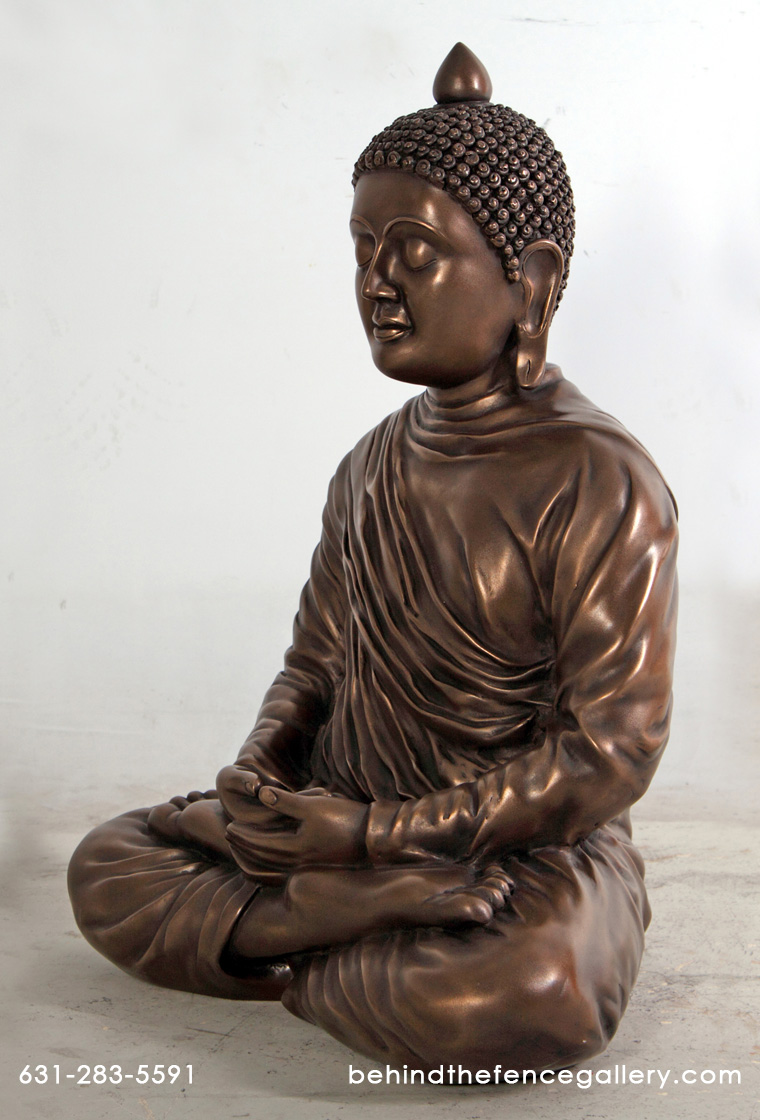 Divine Buddha Statue in Bronze Finish
