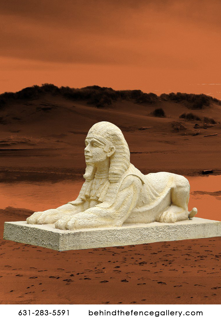 Sphinx Statue in Stone Finish