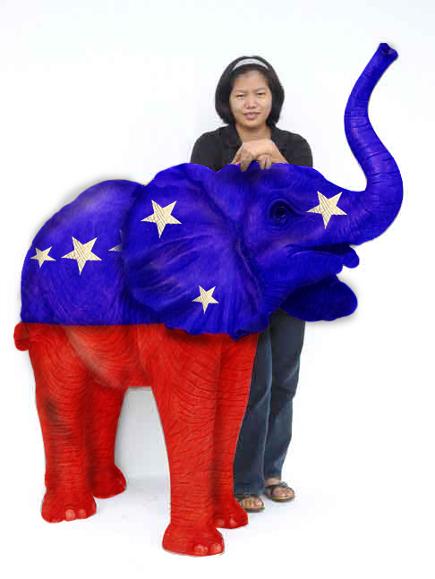 GOP Republican Elephant Statue