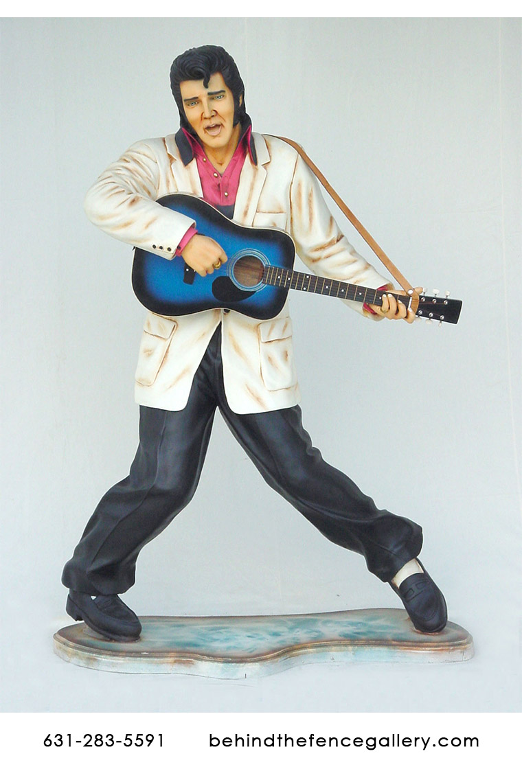 Elvis Presley Playing Guitar Statue - Click Image to Close