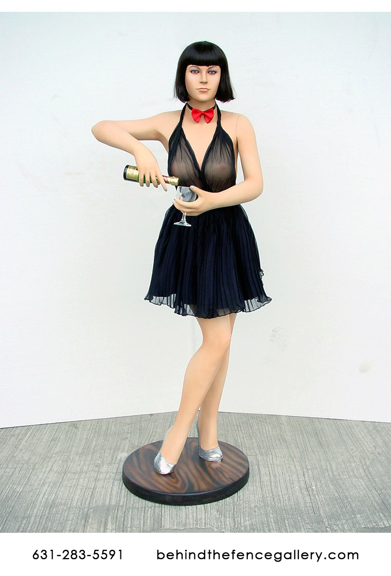 Woman Bartender Statue