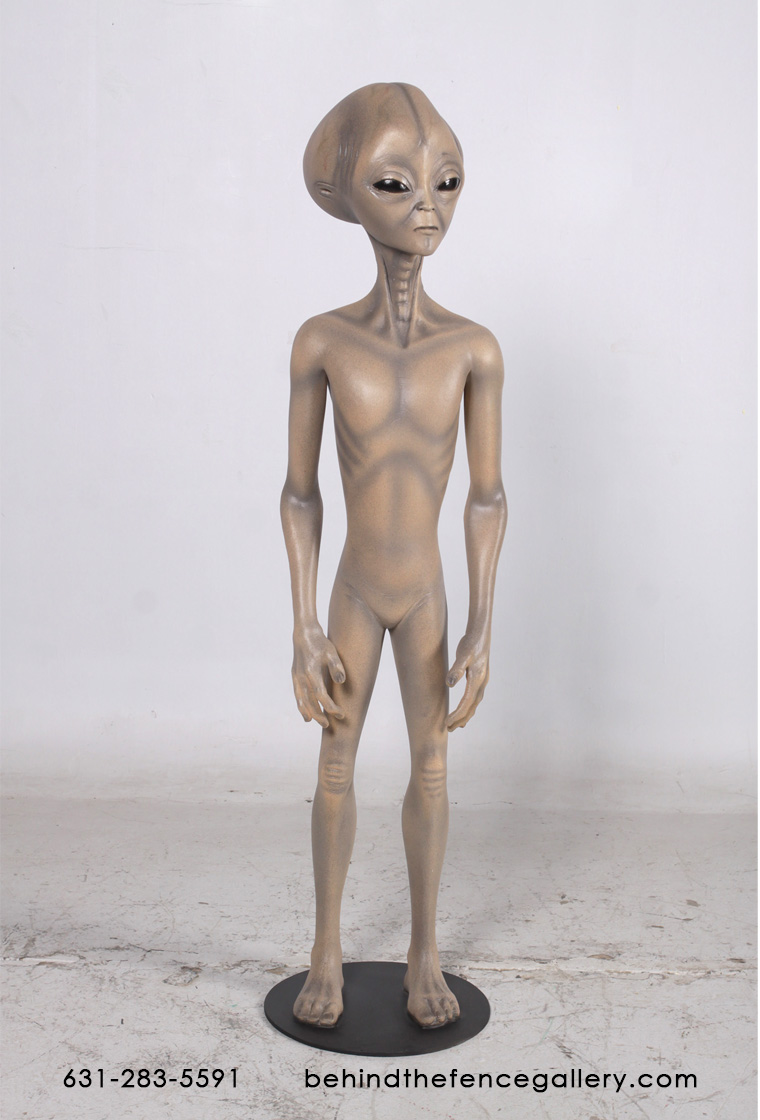 Alien Grey Statue 4ft Roswell Replica - Click Image to Close
