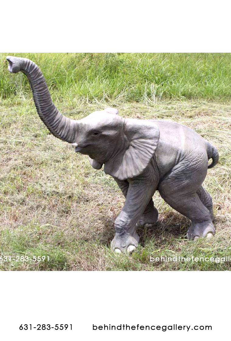 Baby Elephant Statue Walking