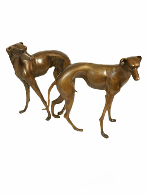 Pair of Greyhound Dogs