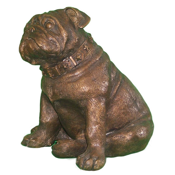 Bronze Bulldog Statue - Click Image to Close