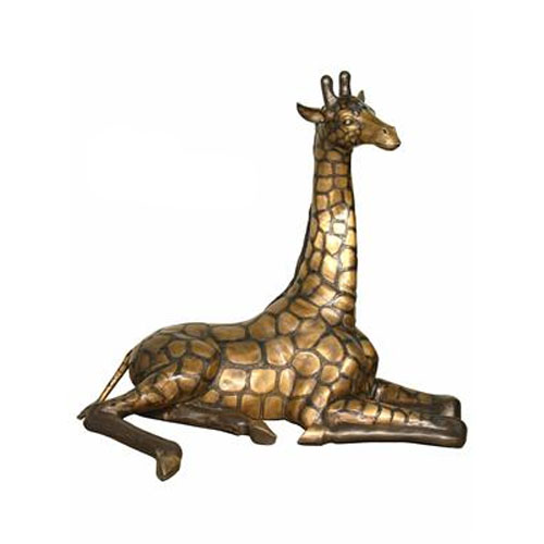 Bronze Giraffe Statues ( pair )