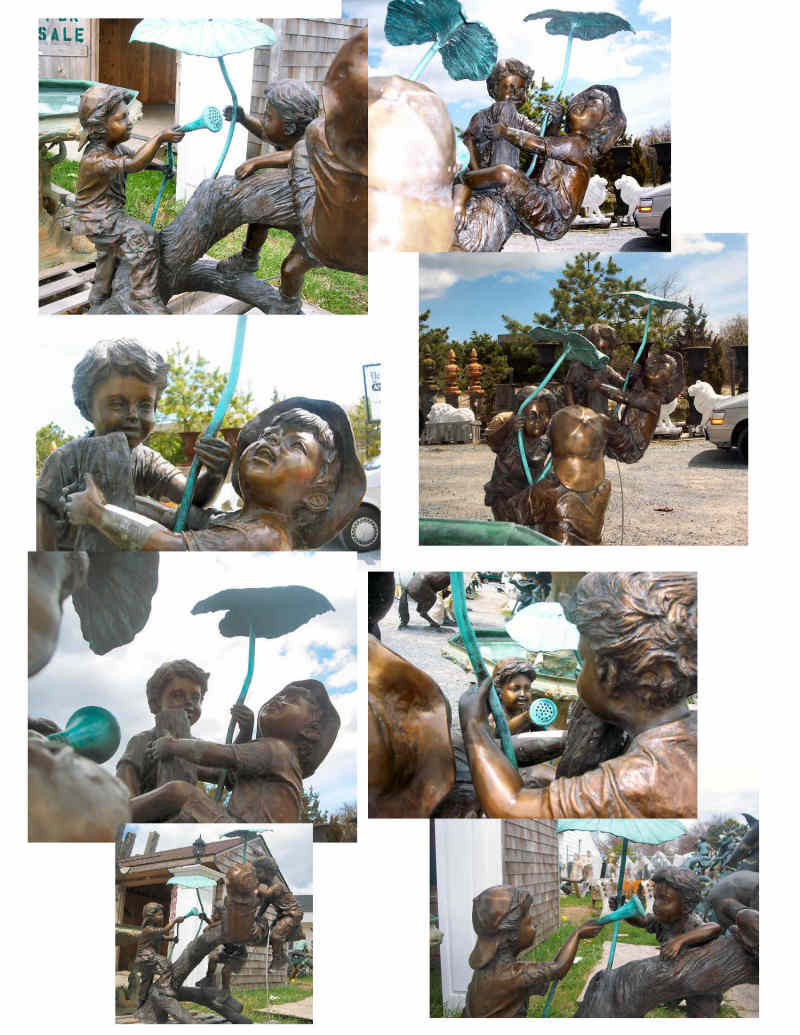 Bronze 4 Boys Fountain