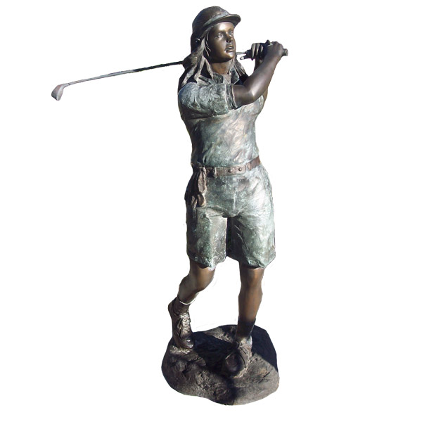 Bronze Golf Player