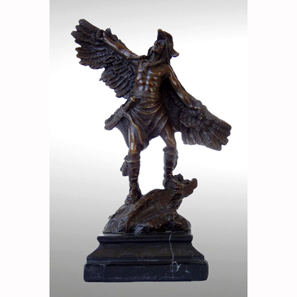 Bronze Hunter with Wings - Click Image to Close