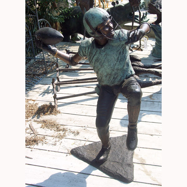 Bronze Football Player