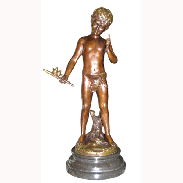 Bronze Boy with Bird
