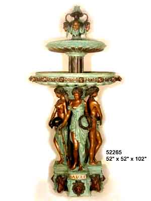 Bronze Classic Style Fountain Four Season - Click Image to Close