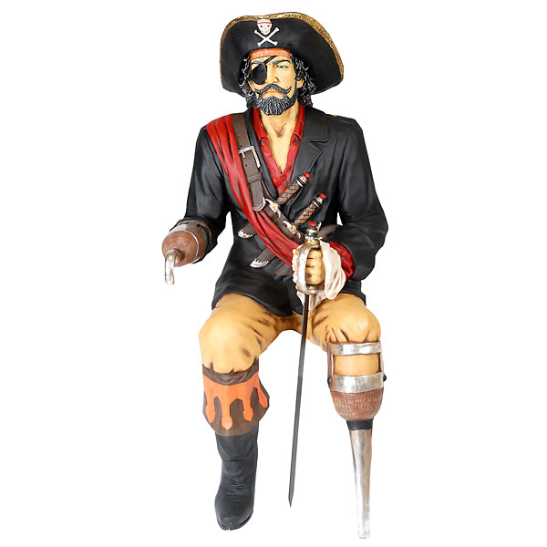Sitting Pirate Statue