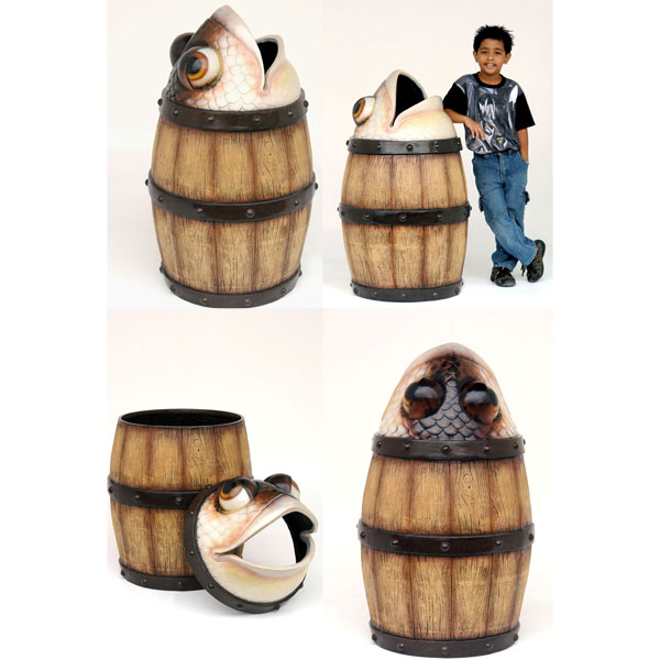 Barrel with Fish