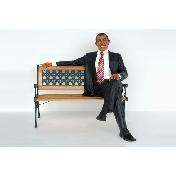 Obama Sitting with Bench