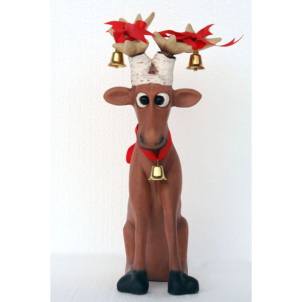 Funny Reindeer Sitting