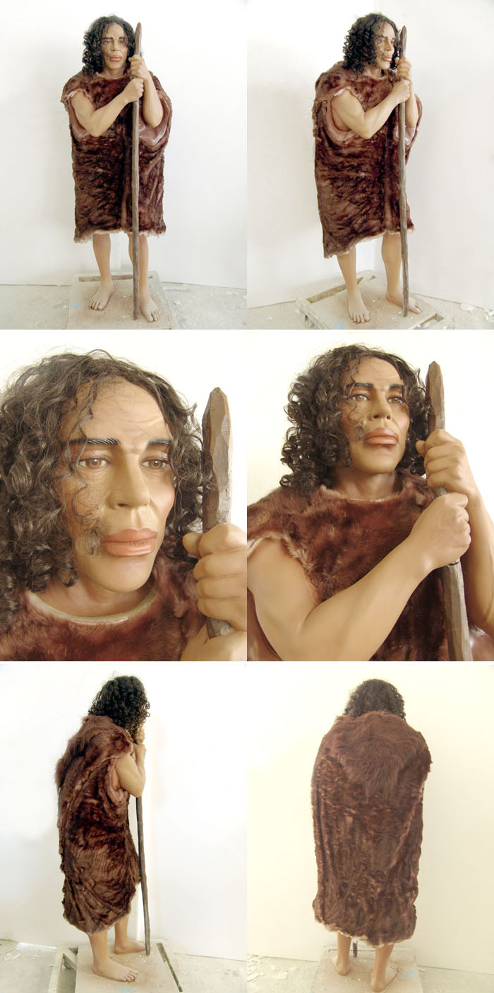 Life Size Prehistoric Cave Man Statue Life Size Prehistoric Cave Man Statue