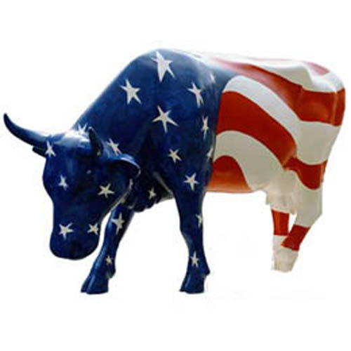 Life Size Cow Head down