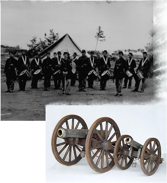 Cannon with Wagon Wheels - Click Image to Close