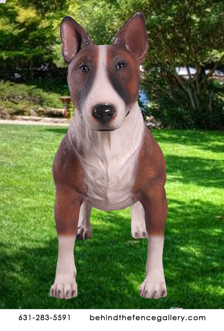 Light Brown Bull Terrier Statue