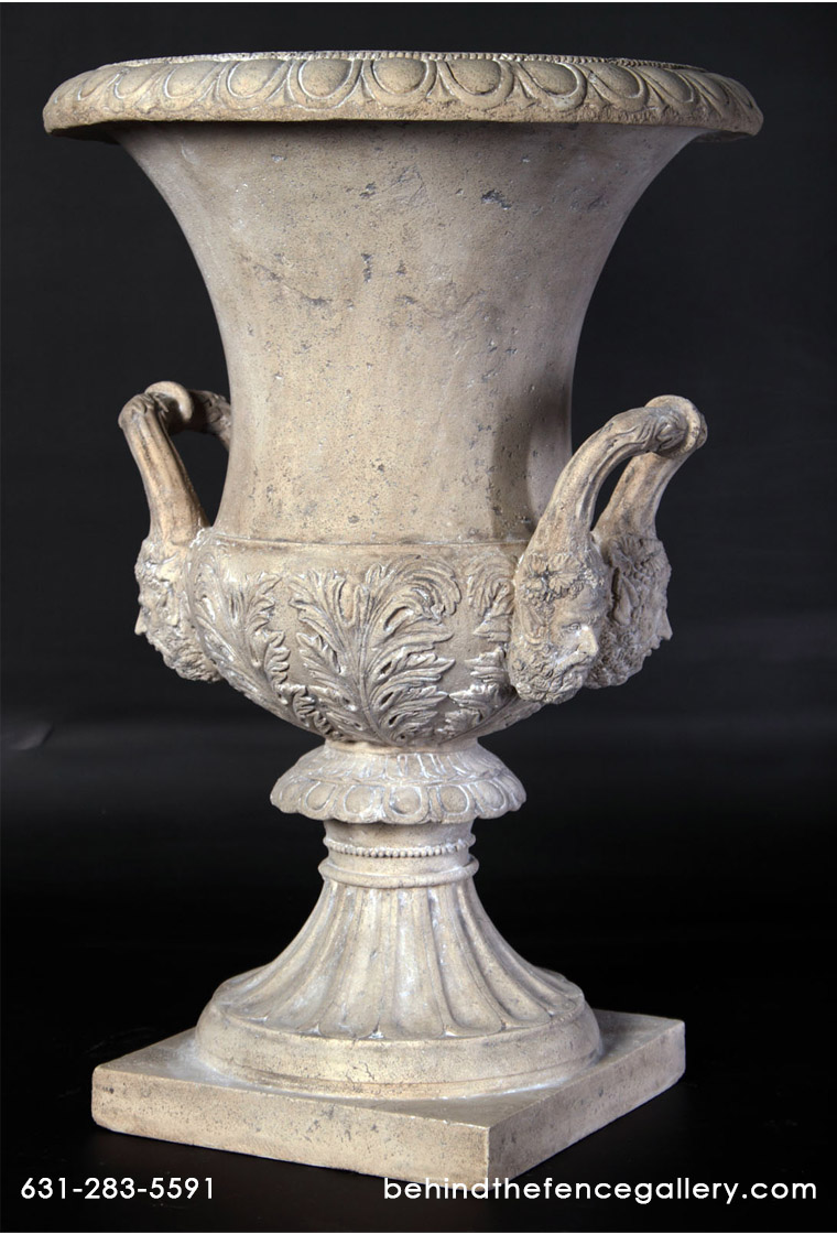 Medici Urn in a Roman Stone Finish - Click Image to Close
